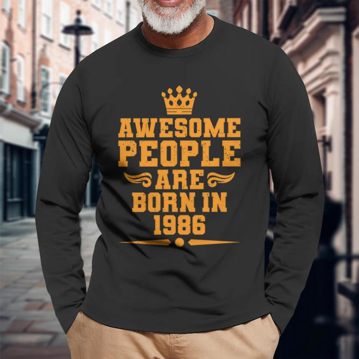 Awesome People V2 Long Sleeve T-Shirt Gifts for Old Men