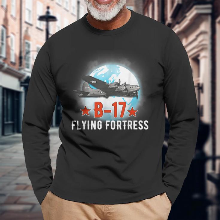 B-17 Flying Fortress Zweiter Weltkrieg Langarmshirts Geschenke für alte Männer