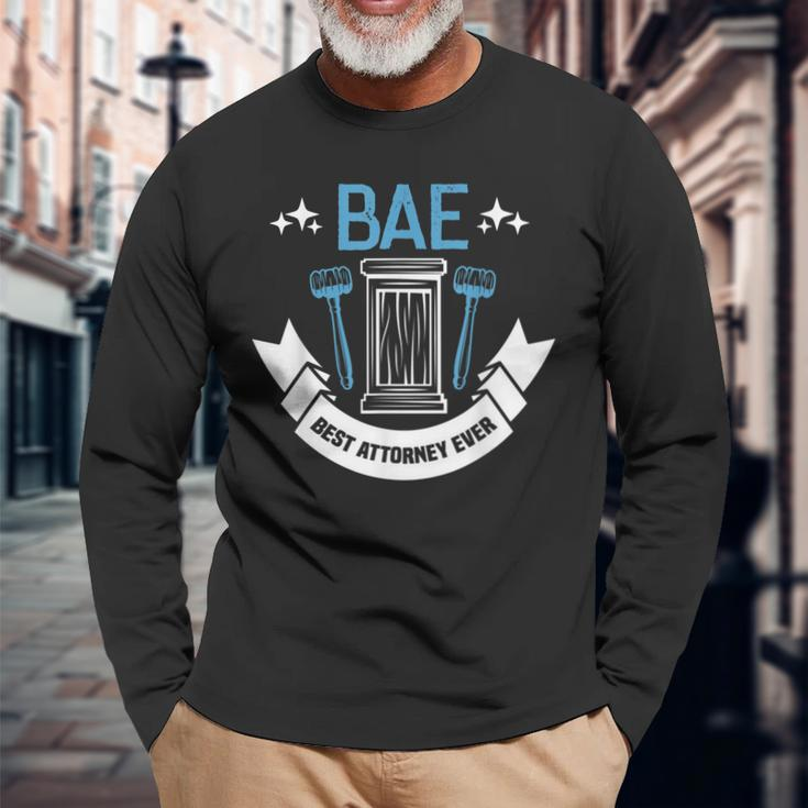 Bae Best Attorney Ever Future Attorney Retired Lawyer Men Women Long Sleeve T-Shirt T-shirt Graphic Print Gifts for Old Men
