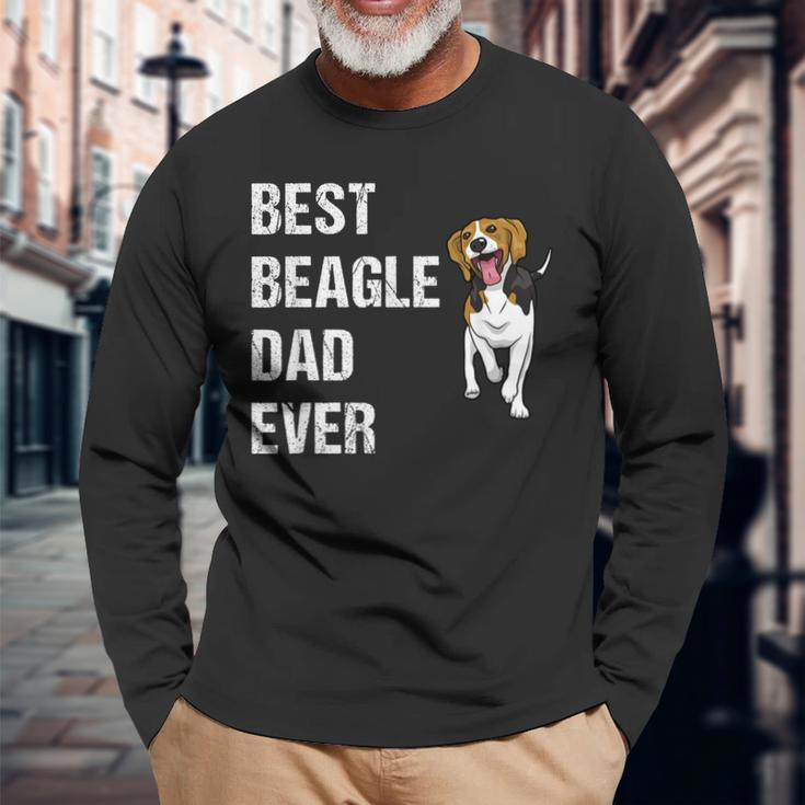 Beagle Best Beagle Dad Ever Long Sleeve T-Shirt T-Shirt Gifts for Old Men