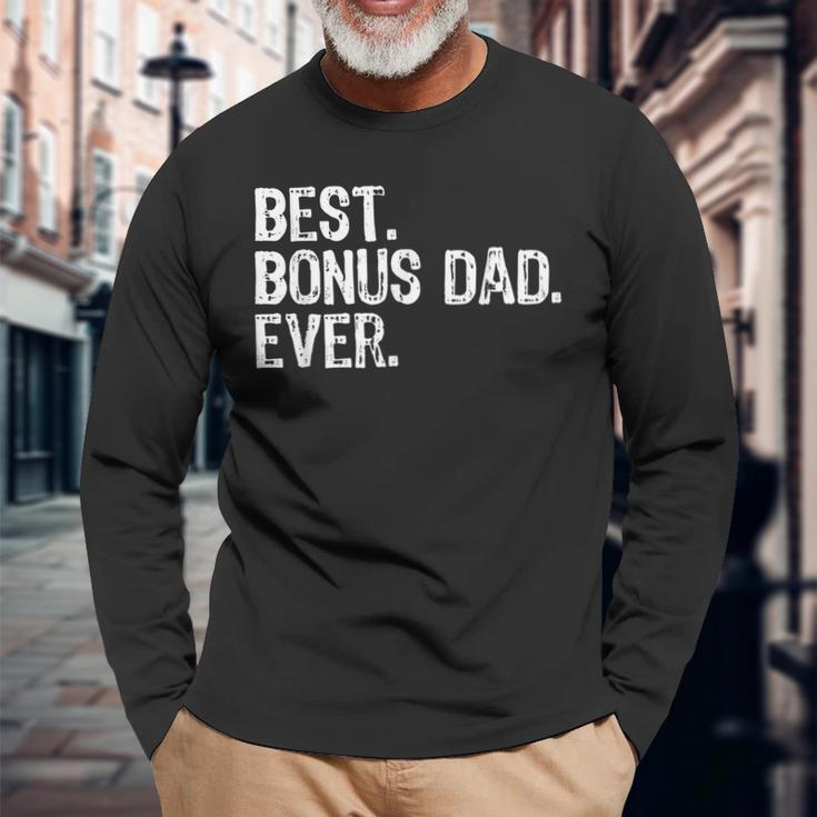 Best Bonus Dad Ever Stepdad Halloween Long Sleeve T-Shirt T-Shirt Gifts for Old Men