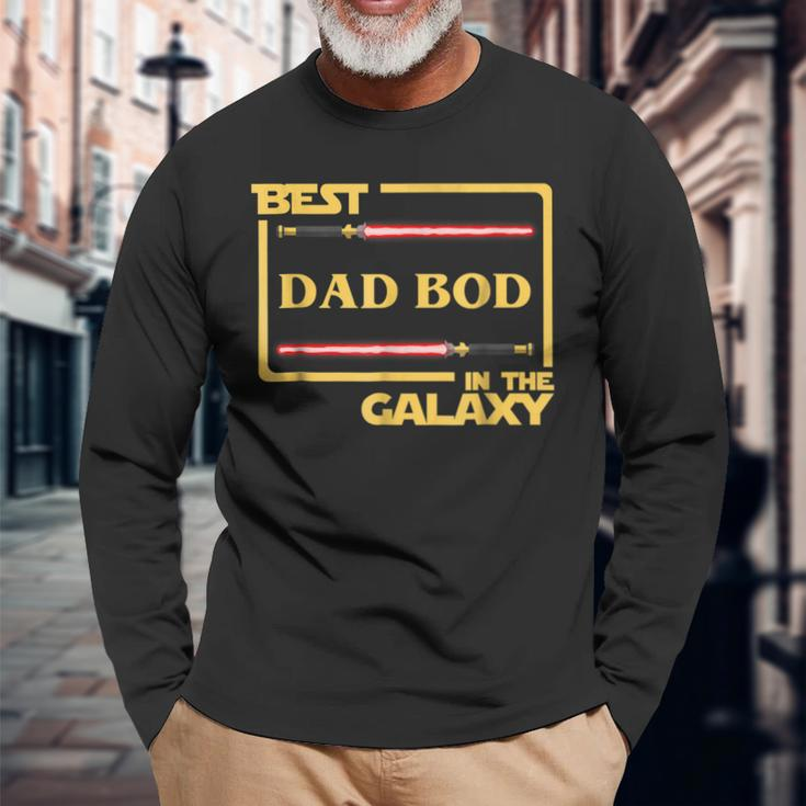 Best Dad Bod In Galaxy Dadbod Birthday Long Sleeve T-Shirt T-Shirt Gifts for Old Men