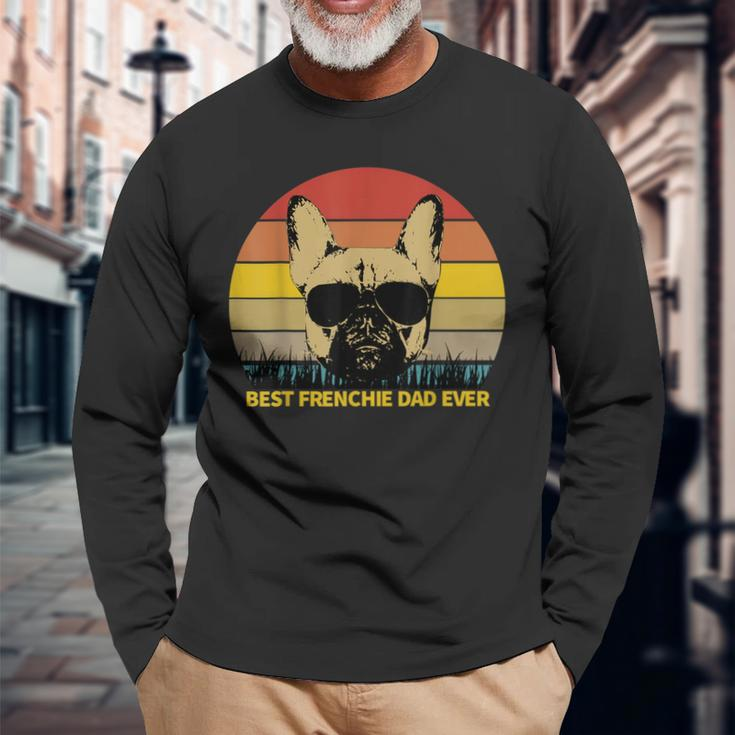 Best Frenchie Dad Ever French Bulldog Dog Lover Long Sleeve T-Shirt T-Shirt Gifts for Old Men