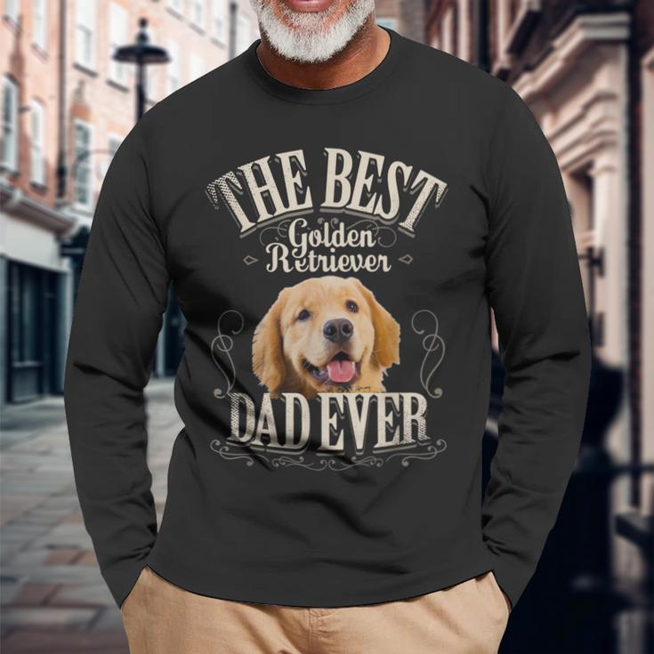 Best Golden Retriever Dad Ever Dog Lover For Men Long Sleeve T-Shirt Gifts for Old Men