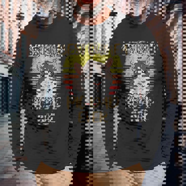 Best Guinea Pig Dad Ever Vintage For Rodent Rat Lover Long Sleeve T-Shirt T-Shirt Gifts for Old Men