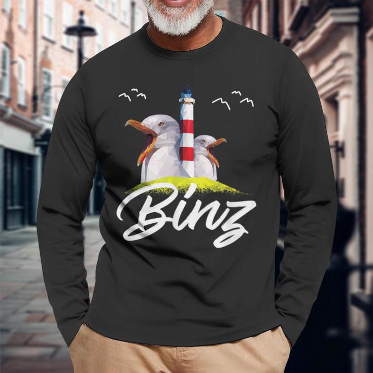 Binz Ostsee Rügen Sommerurlaub Küste Insel Rügen Langarmshirts Geschenke für alte Männer