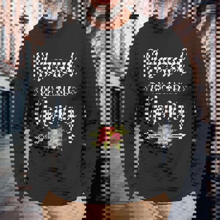 Blessed To Be Called Nanny T-Shirt Floral Grandma Shirt