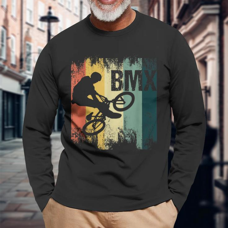 Bmx Fahrrad Bike Biker Radsport Fahrradfahrer Rad Geschenk Langarmshirts Geschenke für alte Männer