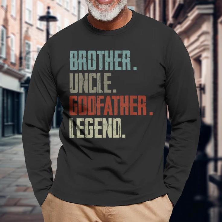 Bruder Onkel Patenvater Legende Onkel Geburtstag Langarmshirts Geschenke für alte Männer