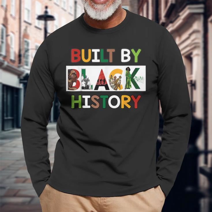 Built By Black History For Black History Month Long Sleeve T-Shirt Gifts for Old Men