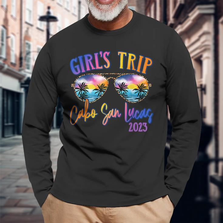 Cabo San Lucas 2023 Girls Trip Sunglasses Summer Girlfriend Long Sleeve T-Shirt T-Shirt Gifts for Old Men