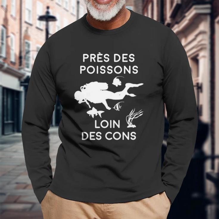 Chasse Sous Marine Plongée Long Sleeve T-Shirt Geschenke für alte Männer