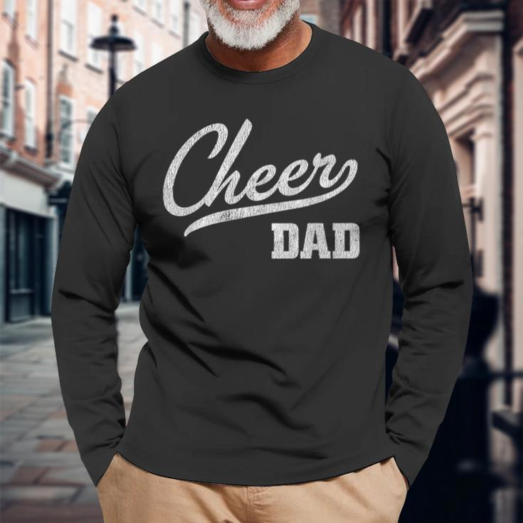 Cheerleading Dad Proud Cheer Dad Long Sleeve T-Shirt Gifts for Old Men