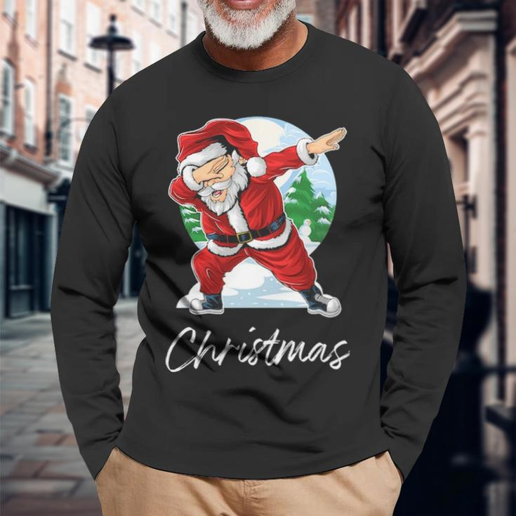 Christmas Name Santa Christmas Long Sleeve T-Shirt Gifts for Old Men