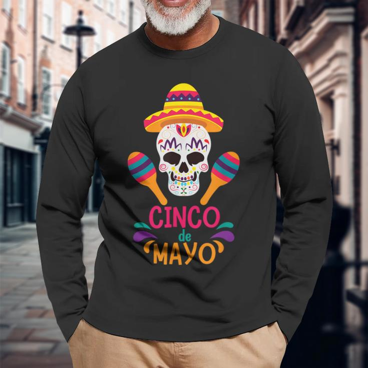 Cinco De Mayo Fiesta Mexican Party Cinco De Mayo Party Long Sleeve T-Shirt Gifts for Old Men