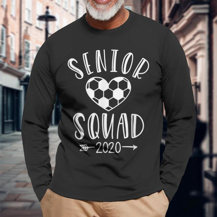 Class Of 2020 Soccer Senior Squad Player Graduate Long Sleeve T-Shirt T-Shirt Gifts for Old Men