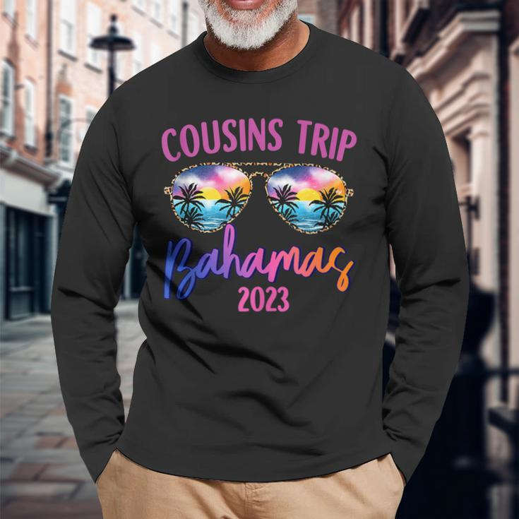 Cousins Trip Bahamas 2023 Sunglasses Summer Vacation Long Sleeve T-Shirt T-Shirt Gifts for Old Men