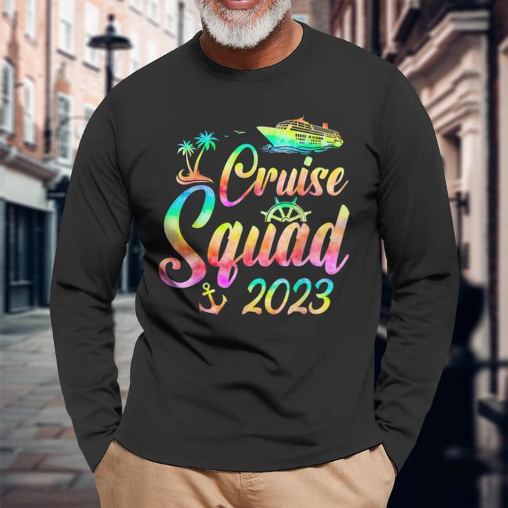 Cruise Squad 2023 Summer Vacation Friend Travel Group Long Sleeve T-Shirt Gifts for Old Men