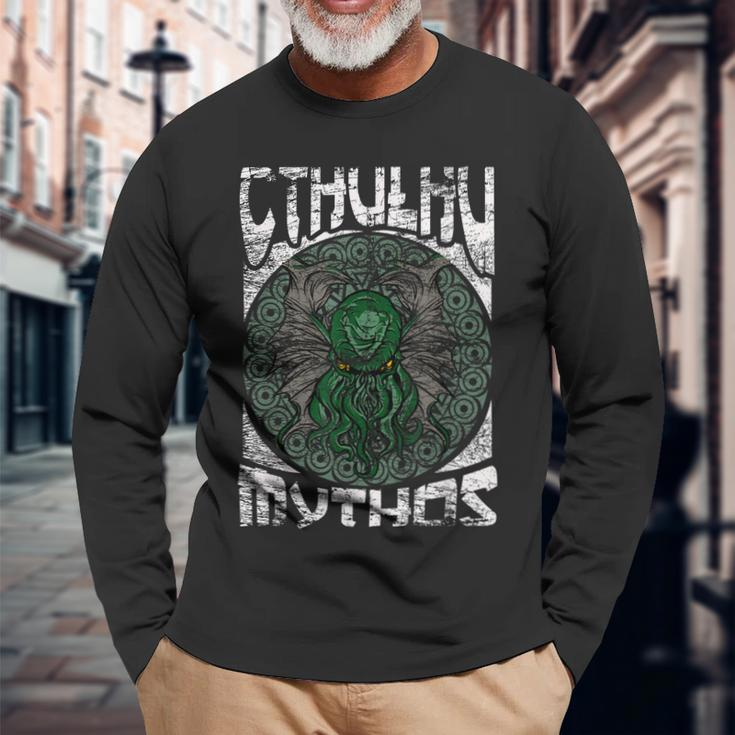 Cthulhu Mythos Men Women Long Sleeve T-shirt Graphic Print Unisex Gifts for Old Men
