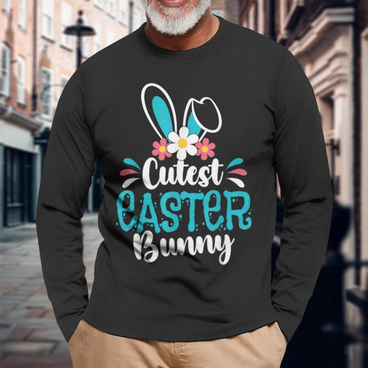 Cutest Easter Bunny Happy Easter Day For Matching Long Sleeve T-Shirt T-Shirt Gifts for Old Men