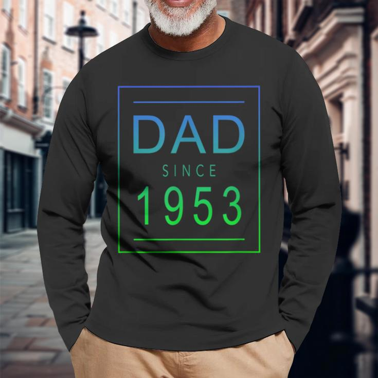 Dad Since 1953 53 Aesthetic Promoted To Daddy Father Bbjzds Long Sleeve T-Shirt T-Shirt Gifts for Old Men