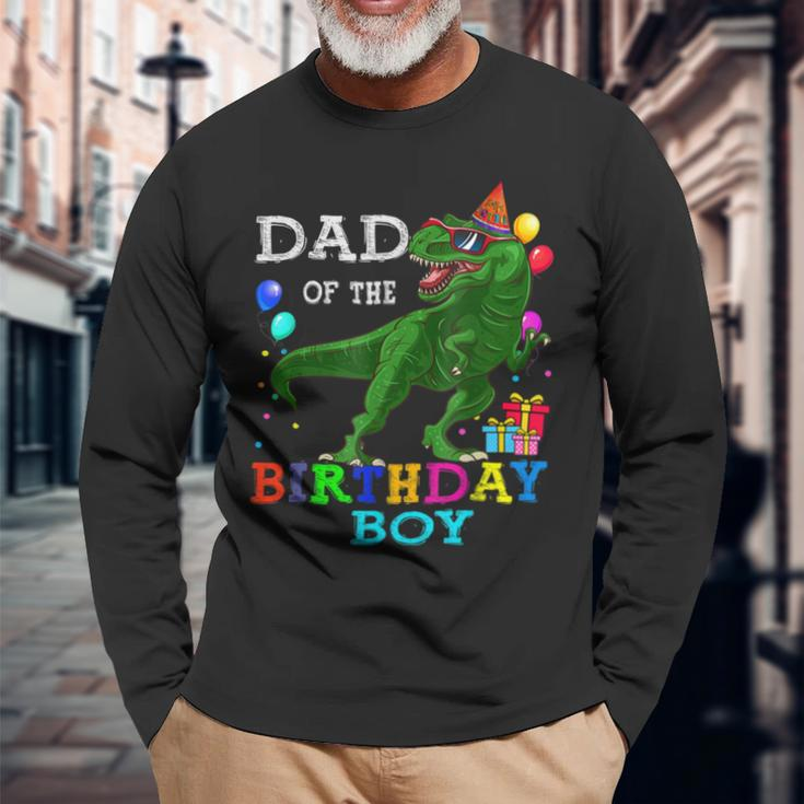 Dad Of The Birthday Boy Rex Rawr Dinosaur Birthday Bbjsvcd Long Sleeve T-Shirt T-Shirt Gifts for Old Men