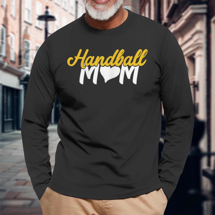 Damen Handball Mama Für Alle Handballer Frauen Langarmshirts Geschenke für alte Männer