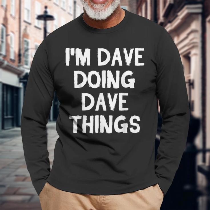 Im Dave Doing Dave Dings Lustiges Weihnachten Langarmshirts Geschenke für alte Männer