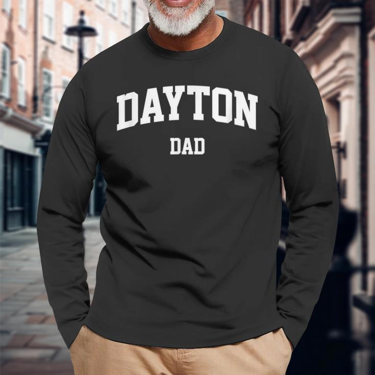 Dayton Dad Athletic Arch College University Alumni Long Sleeve T-Shirt Gifts for Old Men