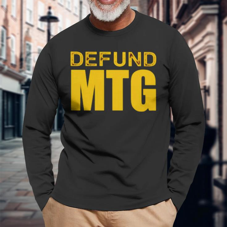 Defund Mtg Long Sleeve T-Shirt Gifts for Old Men