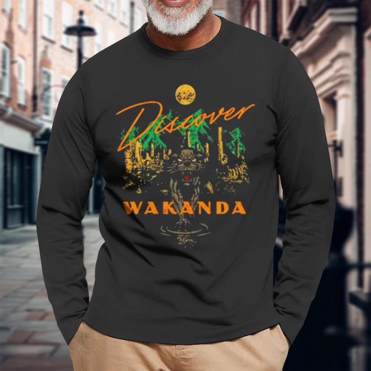 Discover Wakanda Long Sleeve T-Shirt Gifts for Old Men