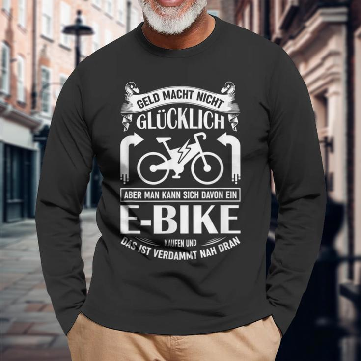 E-Bike Fahrrad E Bike Elektrofahrrad Ebike Spruch Langarmshirts Geschenke für alte Männer