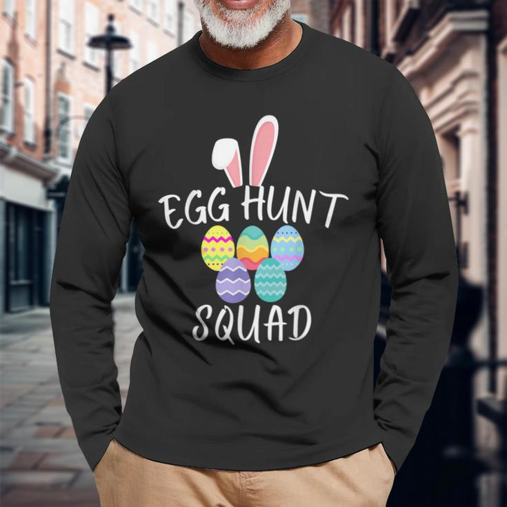 Egg Hunt Squad 2023 Easter Day 2023 Egg Hunt Hunter Long Sleeve T-Shirt T-Shirt Gifts for Old Men