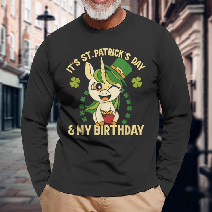 Es Ist St Patricks Day Mein Geburtstag St Patricks Day Langarmshirts Geschenke für alte Männer
