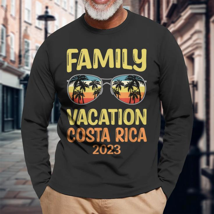 Family Vacation Costa Rica 2023 Long Sleeve T-Shirt T-Shirt Gifts for Old Men