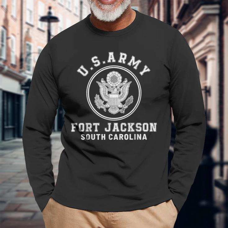 Fort Jackson South Carolina Sc Army Basic Training Long Sleeve T-Shirt Gifts for Old Men