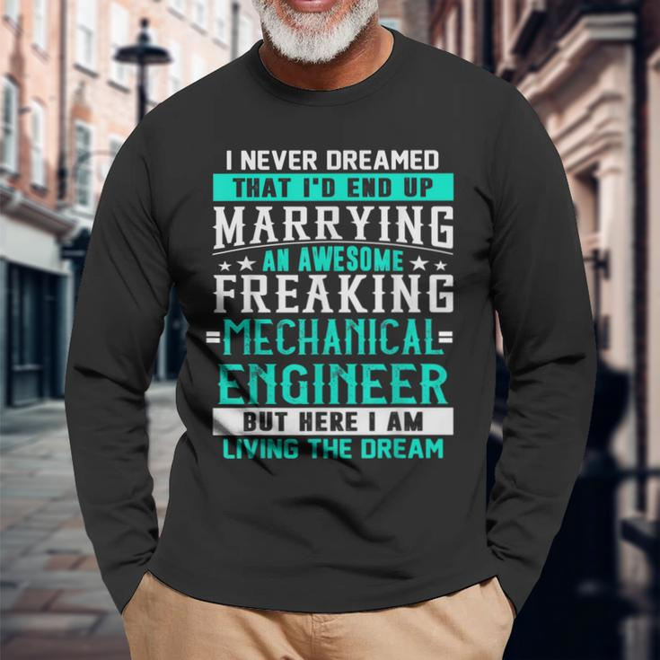 Freaking Awesome Mechanical Engineer Him Her Couples Long Sleeve T-Shirt T-Shirt Gifts for Old Men