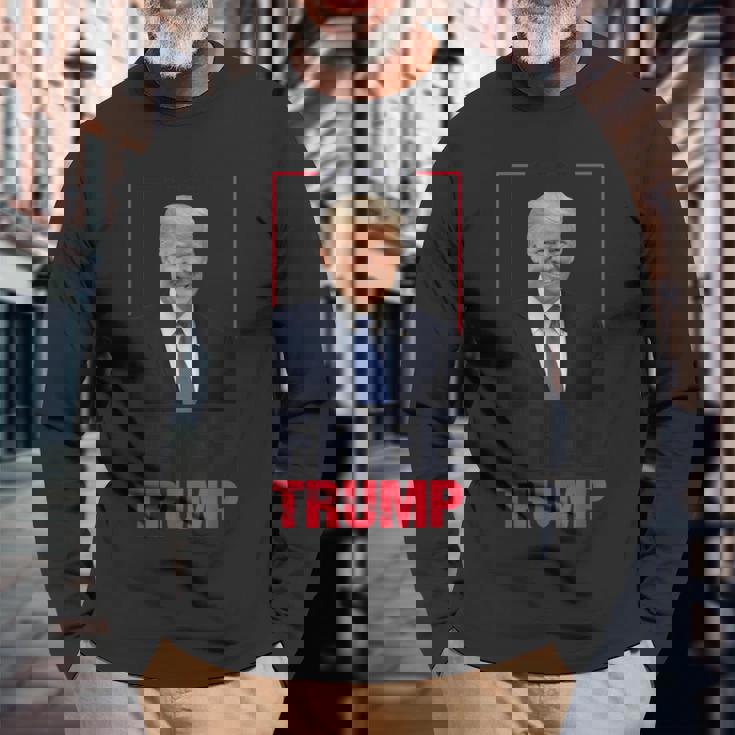 Free Trump Conservative President Donald Prison Jail Trump Long Sleeve T-Shirt Gifts for Old Men