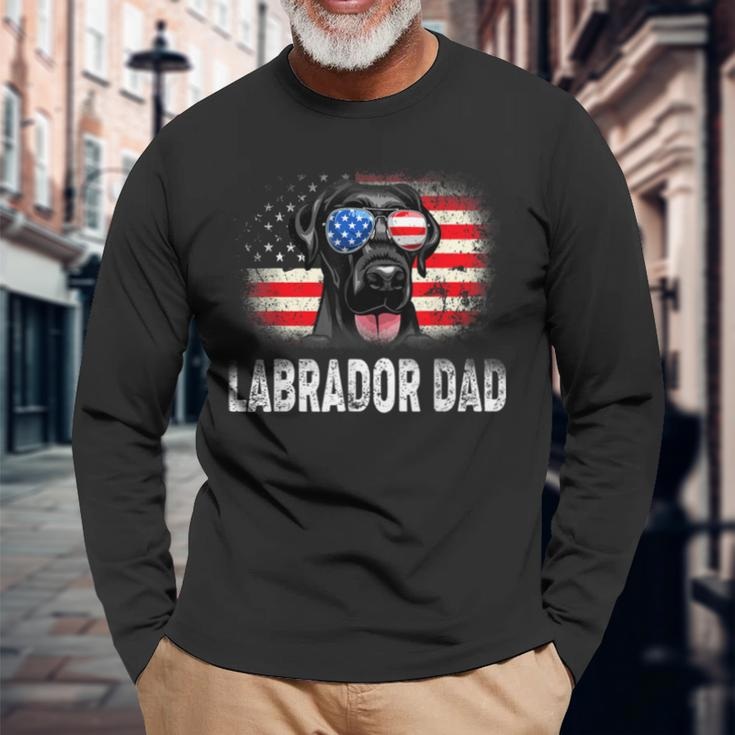 Fun Labrador Dad American Flag Father’S Day Bbmxzvq Long Sleeve T-Shirt T-Shirt Gifts for Old Men