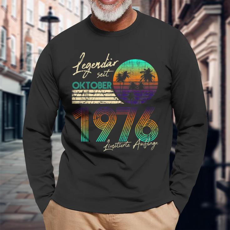 Geburtstag Geschenk Legendär Seit Oktober 1976 Langarmshirts Geschenke für alte Männer