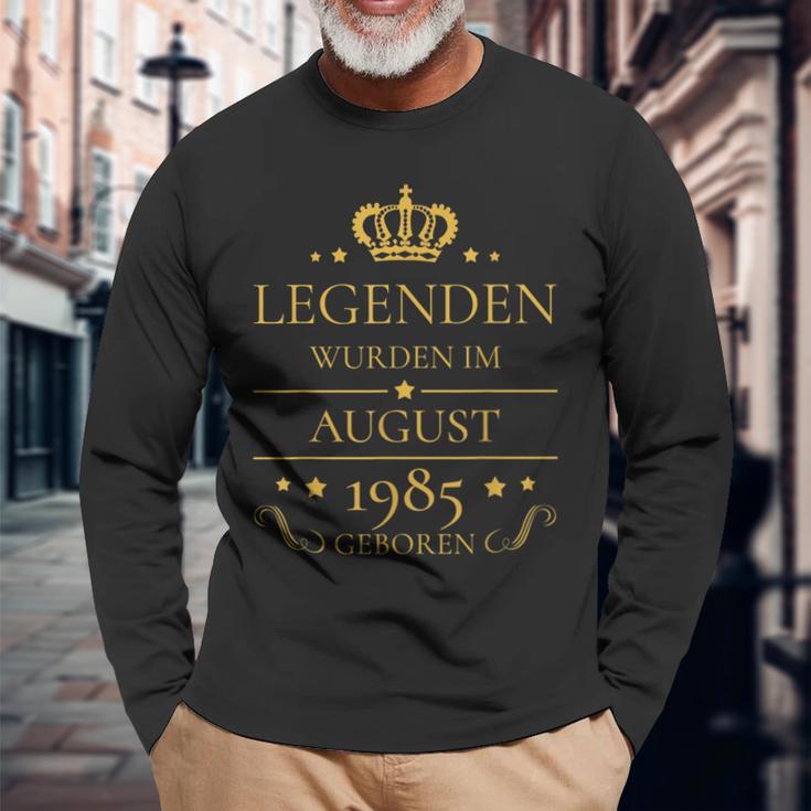 Geburtstag Jahrgang August 1985 Legenden Langarmshirts Geschenke für alte Männer