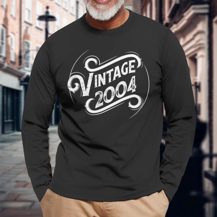 Geburtstag Vintage 2004 Langarmshirts Geschenke für alte Männer