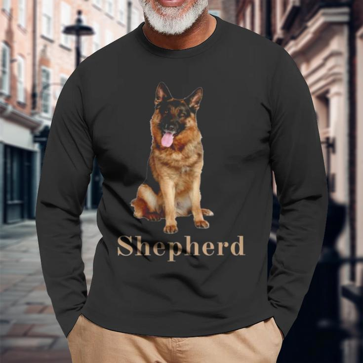 German Shepherd V2 Long Sleeve T-Shirt Gifts for Old Men