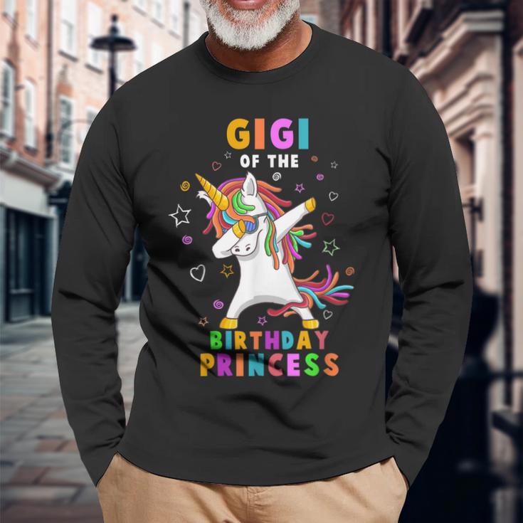 Gigi Of The Birthday Princess Lustiges Einhorn Dab-Geschenk Langarmshirts Geschenke für alte Männer