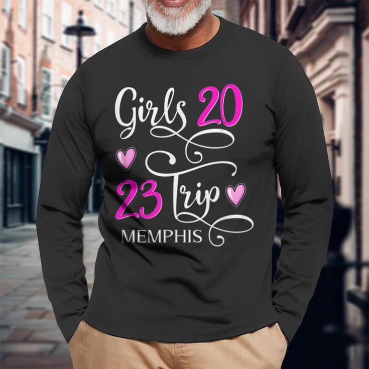 Girls Trip Memphis Tennessee 2023 Vacation Matching Group Long Sleeve T-Shirt T-Shirt Gifts for Old Men