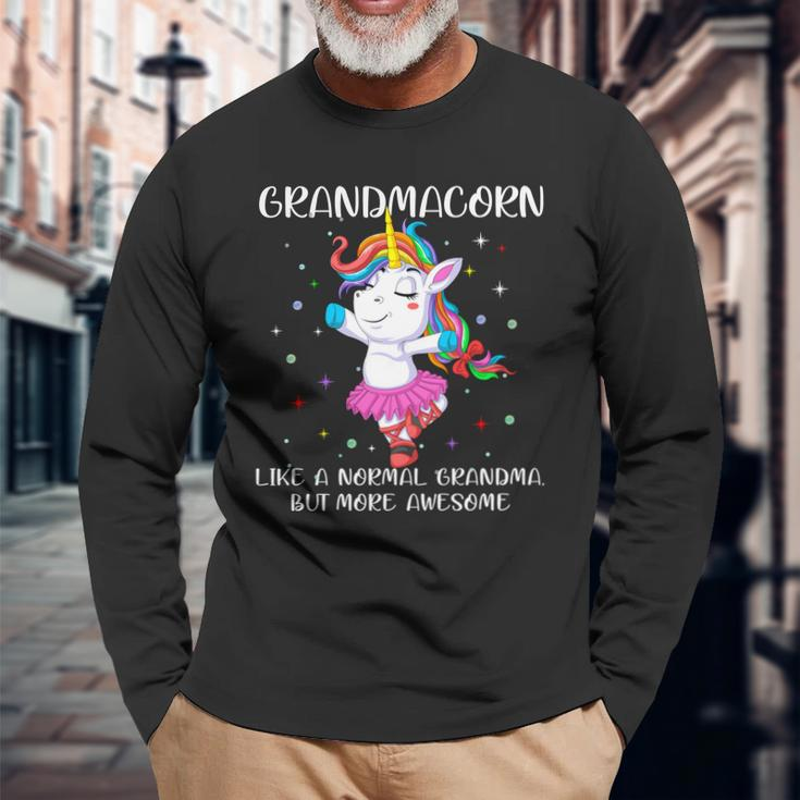 Grandmacorn Grandma Unicorn Long Sleeve T-Shirt Gifts for Old Men