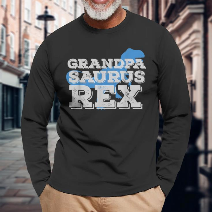 Grandpa Dinosaur Rex Fathers Day Dads Long Sleeve T-Shirt T-Shirt Gifts for Old Men