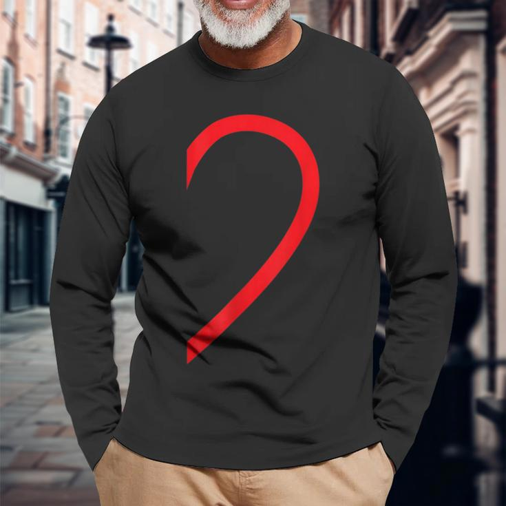Half Heart Right Hand Side Love Couple Camisa Pareja Ropa Long Sleeve T-Shirt Gifts for Old Men