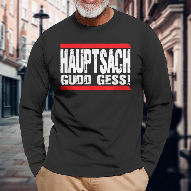 Hauptsach Gudd Gess Saarländisch Saarland Langarmshirts Geschenke für alte Männer