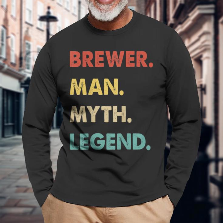 Herren Bierbrauer Mann Mythos Legende Langarmshirts Geschenke für alte Männer